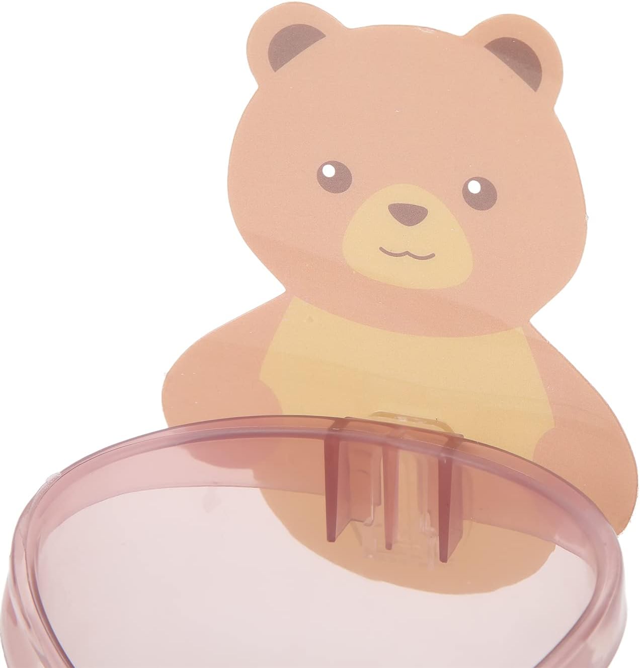 Space-Saving Wall-Mounted Toothbrush Holder Pink