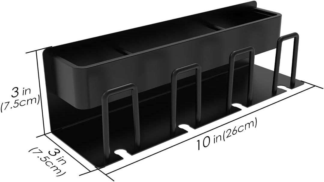 LUEXBOX 4 Cup Toothbrush and Toothpaste Holder