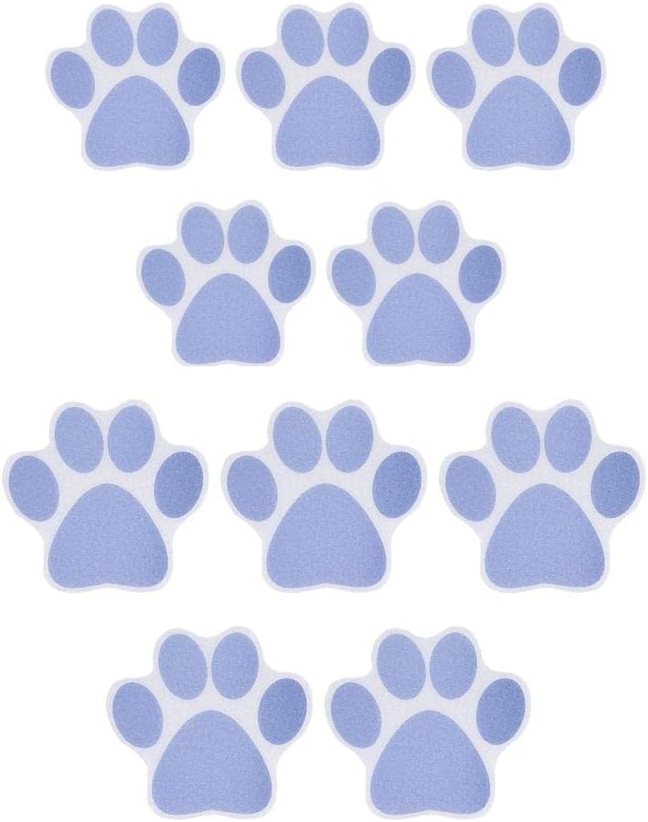 10-Pack Slip-Resistant Dog Paw Bathtub Decals