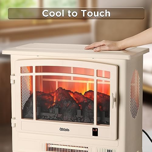 TURBRO TS25 Electric Fireplace with WiFi and Crackling Sound