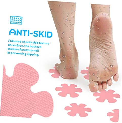 Non Slip Bathtub Stickers with Scraper - Snowflake Design