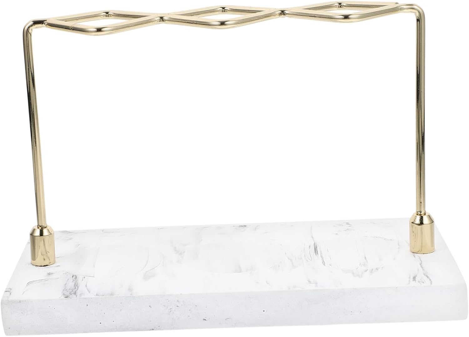HEALLILY Marble Textured Toothbrush Holder Stylish Bathroom Organizer