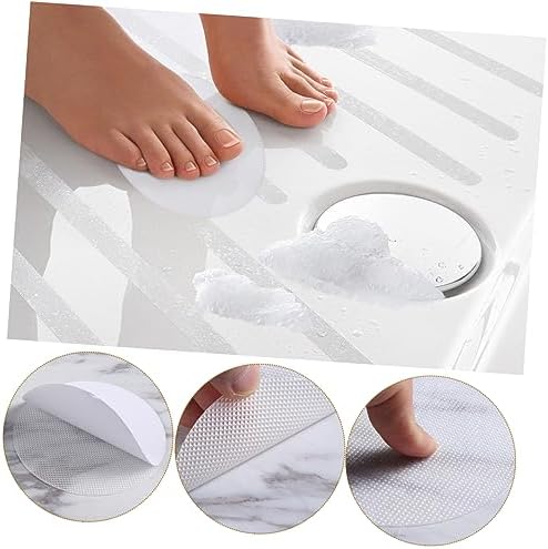 30 Pcs Non-Slip Round Bathtub Stickers with Peva Adhesive