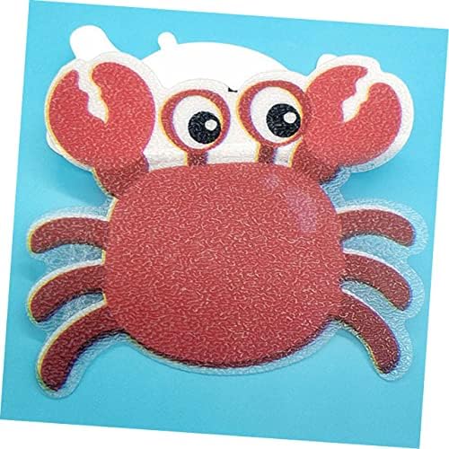 Amosfun 5pcs Non-Slip Bath Grip Stickers with Crab Design