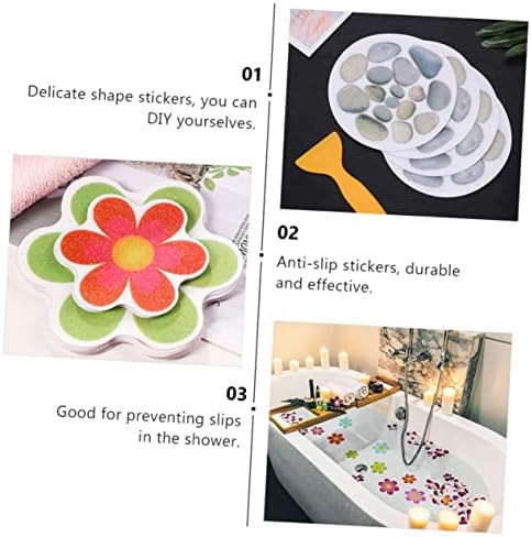 Amosfun 14pcs Non-Slip Bathtub Stickers for Safety