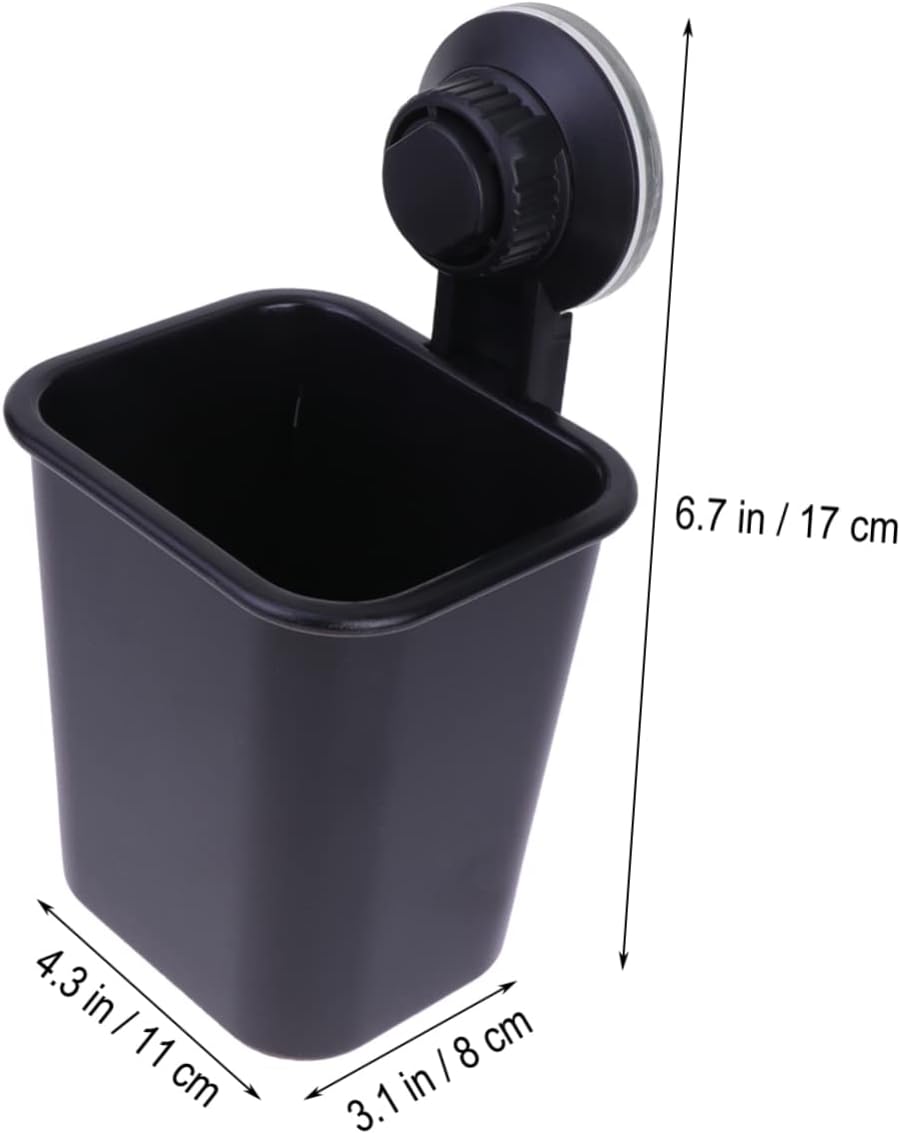 WESIEVYA Wall Mounted Toothbrush Holder with Suction Cup