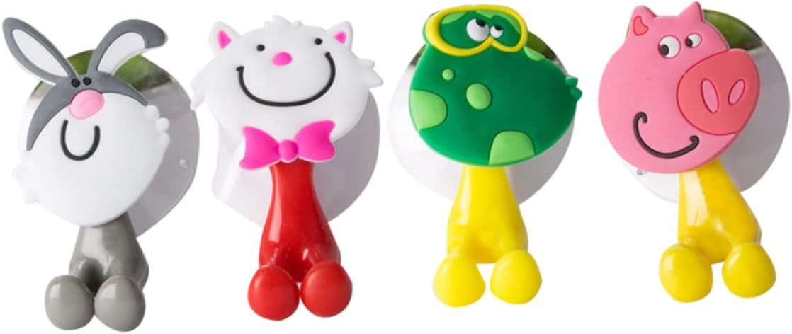 Cartoon Animal Toothbrush Holder with Suction Cup