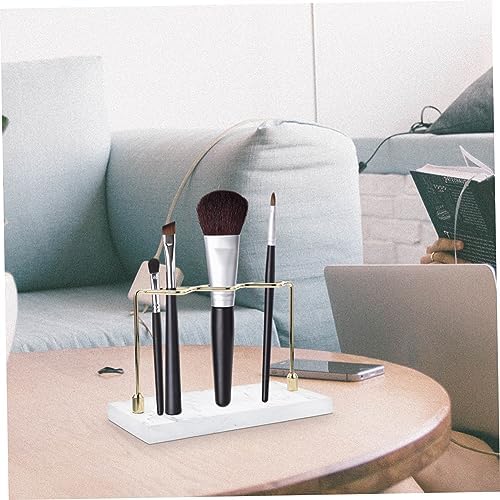 MAGICLULU Toothbrush Holder for Shower with Marble Pattern and Storage
