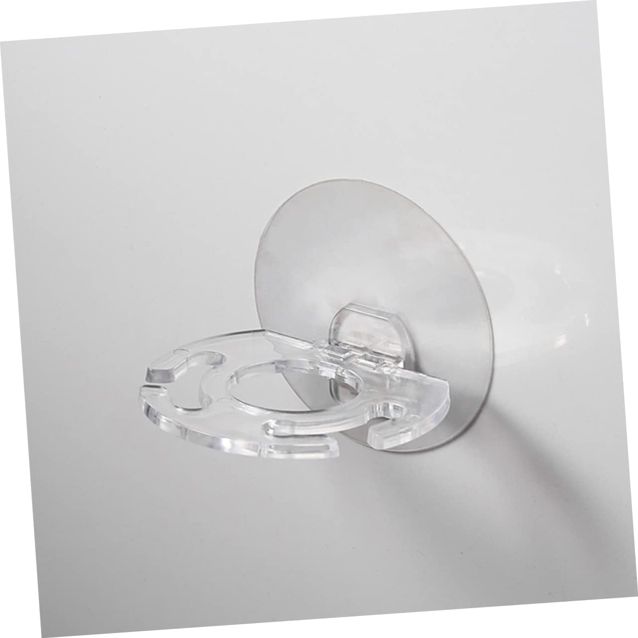 BUGUUYO 6Pcs Transparent Wall Mounted Toothbrush Holder