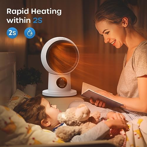 ECOWELL Space Heater Fan Combo with Remote