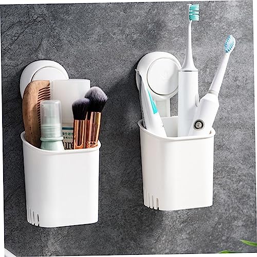 Cabilock Suction Cup Toothbrush Holder Wall Mount No Drilling