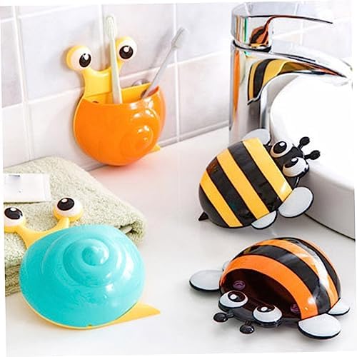 LIFKICH 4pcs Kids Toothbrush Holder with Suction Cup