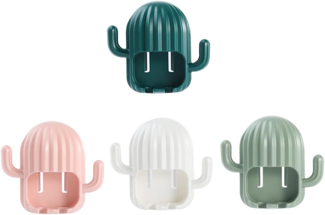 ABOOFAN 4pcs Cactus Toothbrush Holder Set 1
