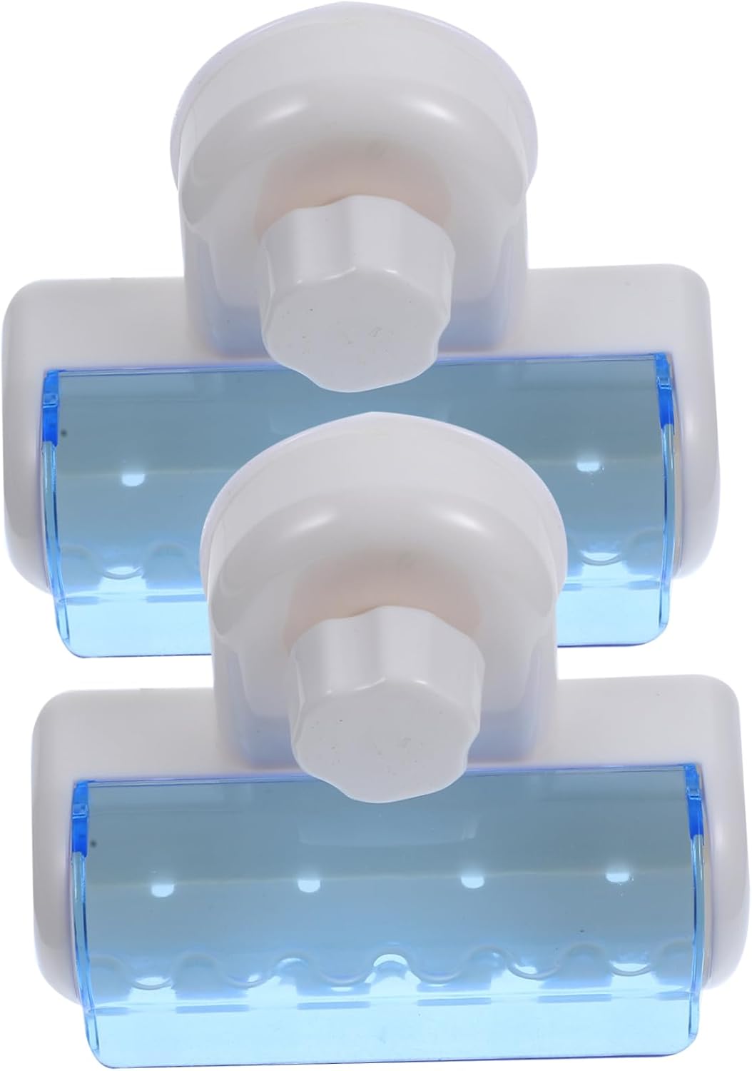 2pcs Suction Wall Mounted Toothbrush Holder for Family Bathroom Use
