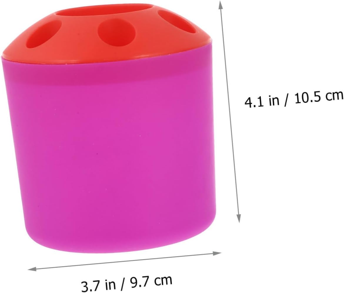 LIFKOME Large Plastic Toothbrush Organizer Stand