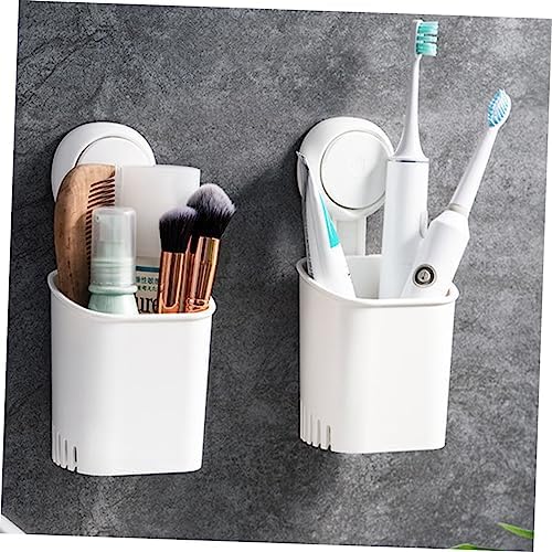 Suction Cup Toothbrush Holder with Drain Hole No Drill