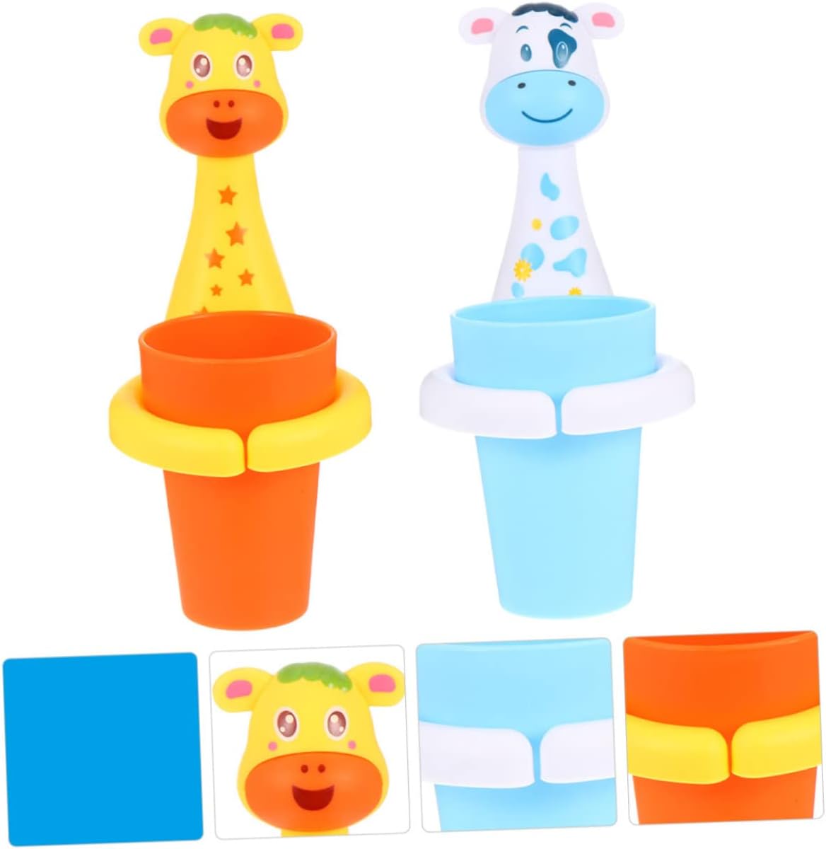 Cartoon Animal Toothbrush Holder Set for Bathroom
