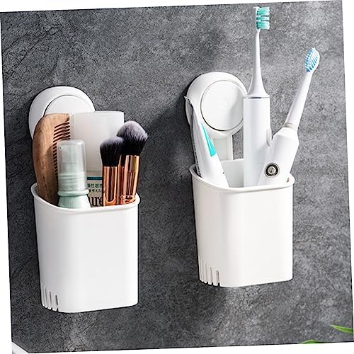 Space-Saver Wall Toothbrush Holder Suction Cup No Drill 1