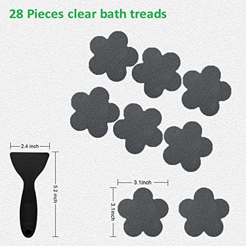 SlipStopper Non-Slip Bath Stickers 28PCS Grey