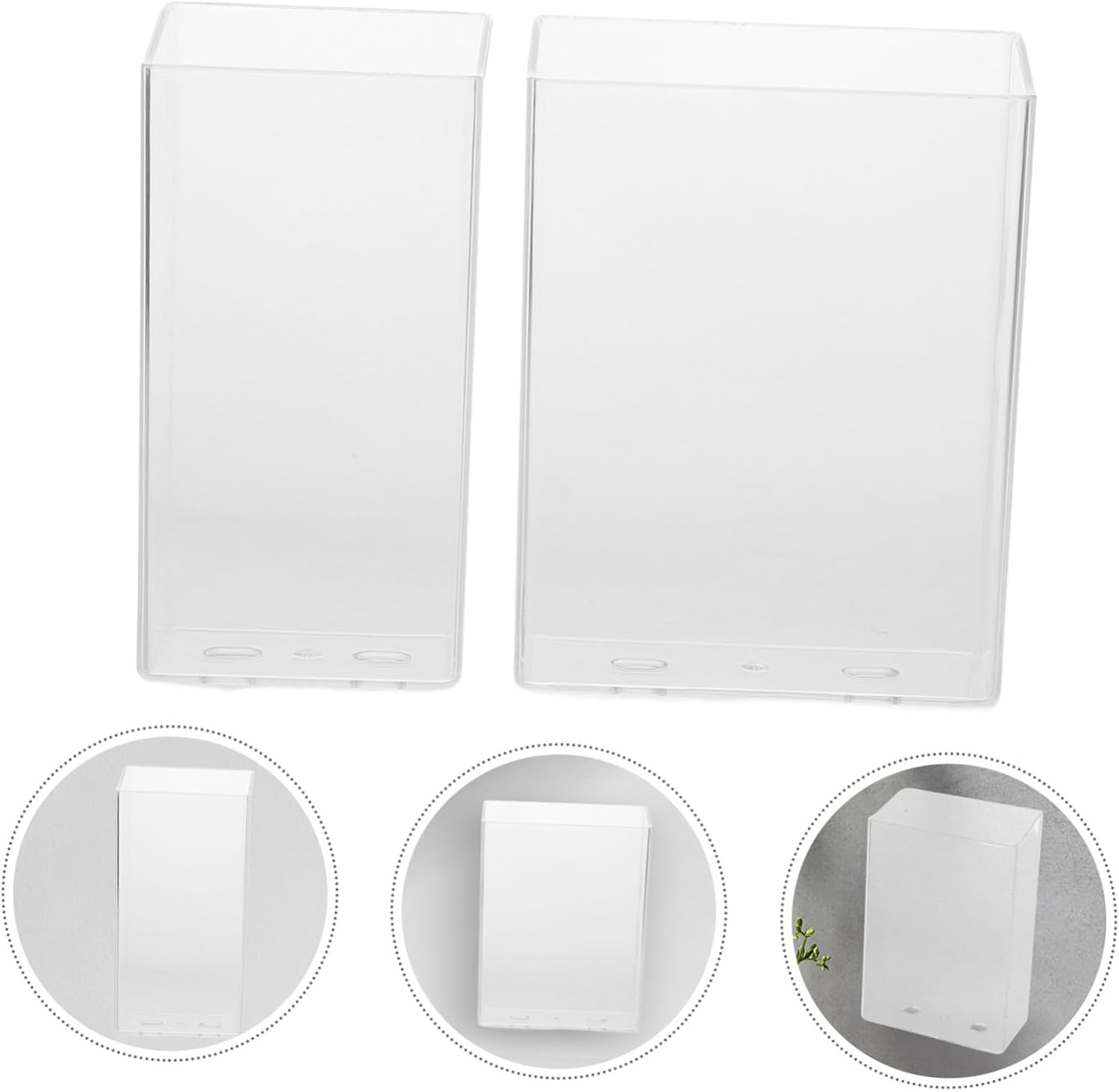 Cabilock 2pcs Wall Mount Toothbrush Holder Set