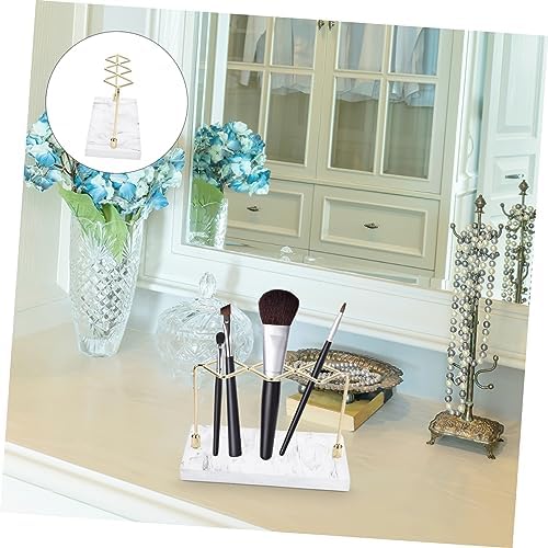 TOPPERFUN Marble Pattern Toothbrush Holder Organizer