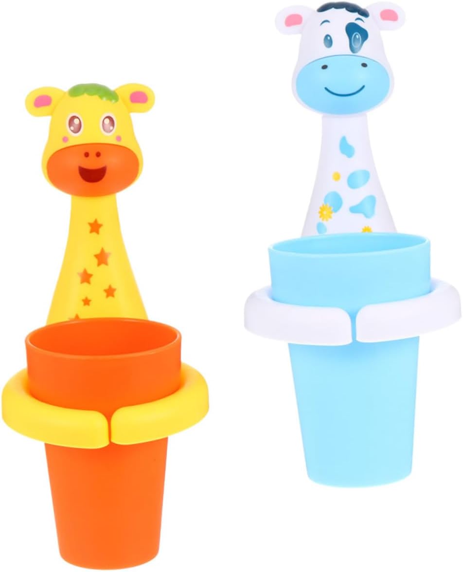 Cartoon Animal Toothbrush Holder Set for Bathroom