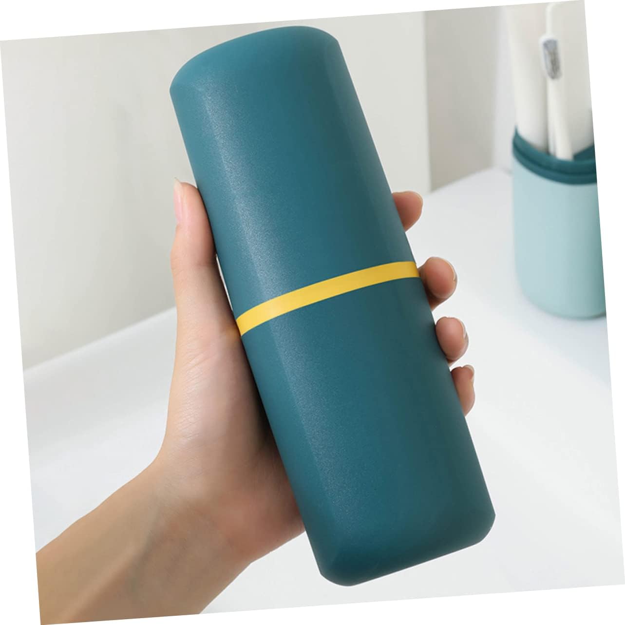 PACKOVE 4Pcs Portable Travel Toothbrush Holder Case with Toothpaste