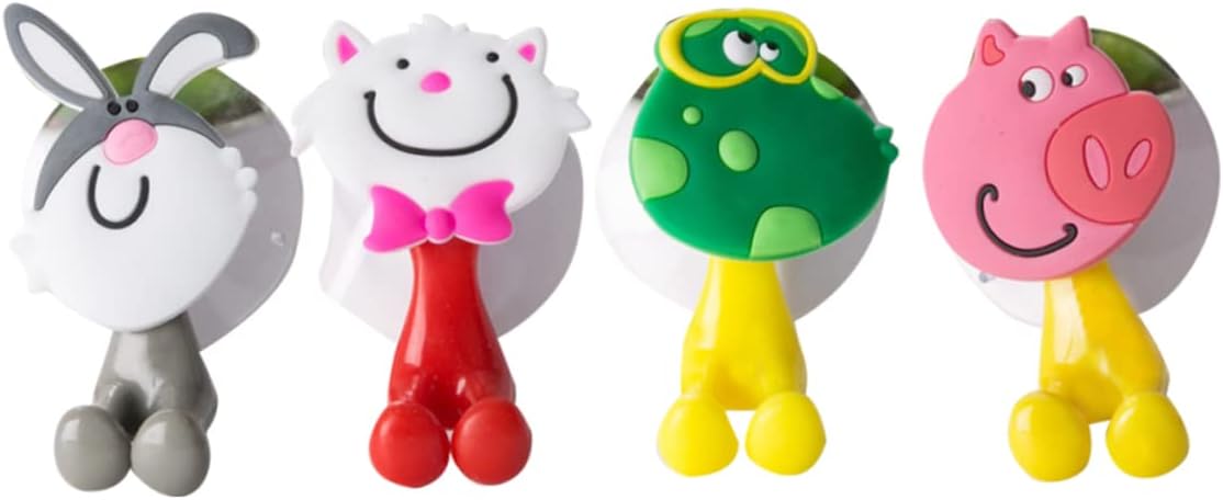 Anneome Cartoon Animal Suction Cup Toothbrush Holder