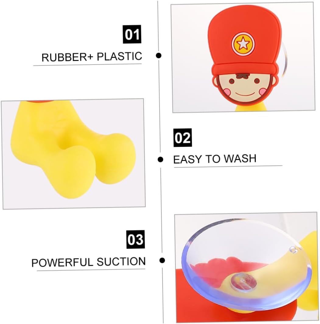 Holibanna Cartoon Toothbrush Holder Suction Cup 3 Pack