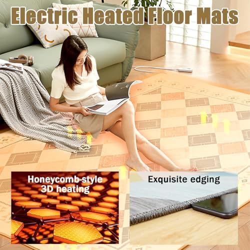 Graphene Heated Floor Mat for Winter Warmth 150x200cm
