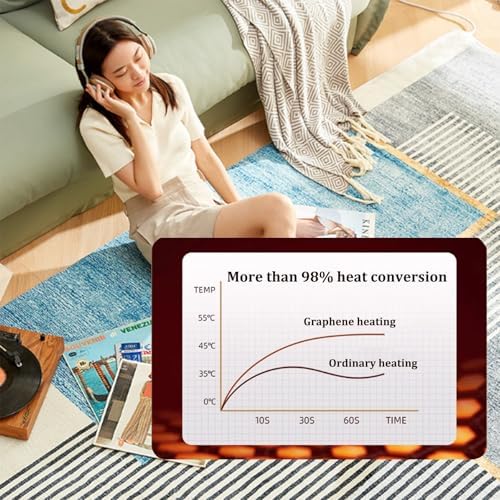 Jidanmian Electric Heating Carpet with 12Hr Timer