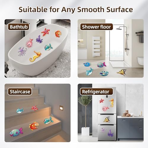 Nodirz Non-Slip Bathtub Stickers with Scraper