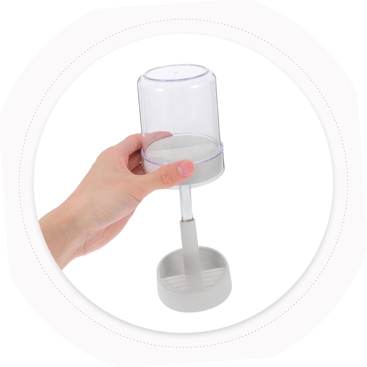 BUGUUYO Toothbrush Holder with Cover and Cup Slots 1