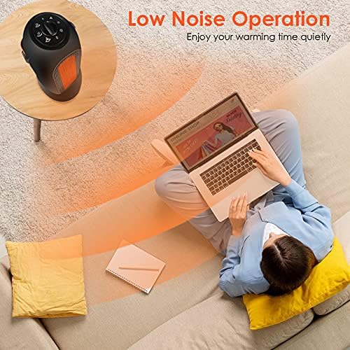 SARMERGE Fan Heater with 4 Settings and Safety Protection