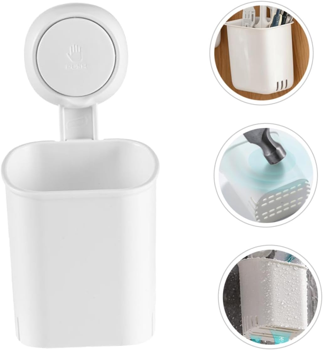 VOSAREA Wall Toothbrush Holder with Suction Cup