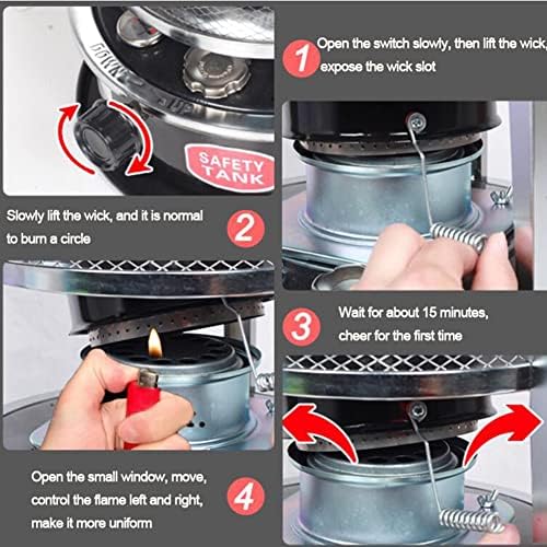 JJ Home Kerosene Heater Non Electric Indoor Outdoor Portable