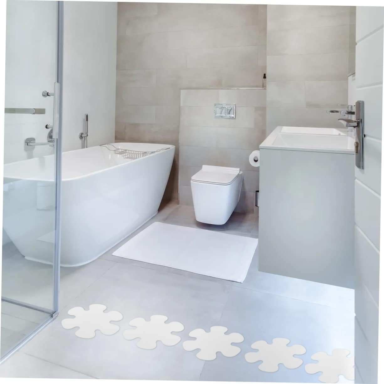 Yardenfun 2Sets Non Slip Bathroom Stickers