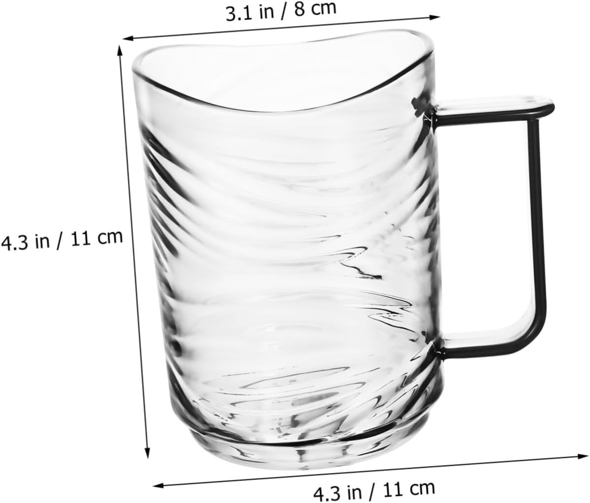 Hemoton 2pcs Bathroom Cups with Handle