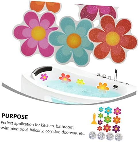 Amosfun 14pcs Non-Slip Bathtub Stickers for Safety