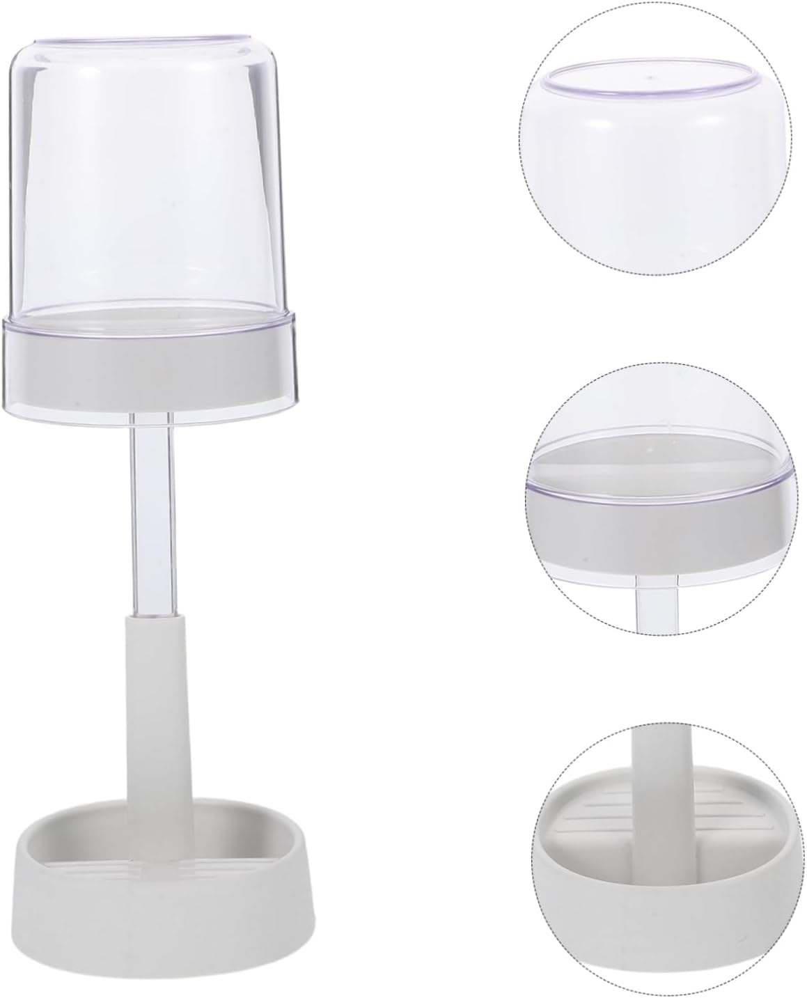 BESTYASH Toothbrush Holder with Cover and Drain Tray