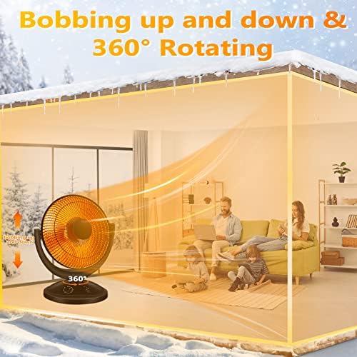Antarctic Star 800W Electric Space Heater with 65 Oscillation