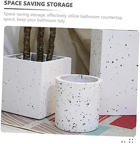 Bathroom Storage Cup Toothbrush Holder 2-in-1 Organizer