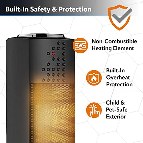 Lasko Oscillating Ceramic Space Heater 1500W Black