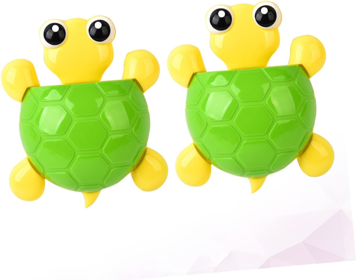 2Pcs Turtle Suction Cup Toothbrush Holder