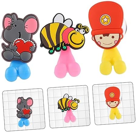 Holibanna Cartoon Toothbrush Holder Suction Cup 3 Pack