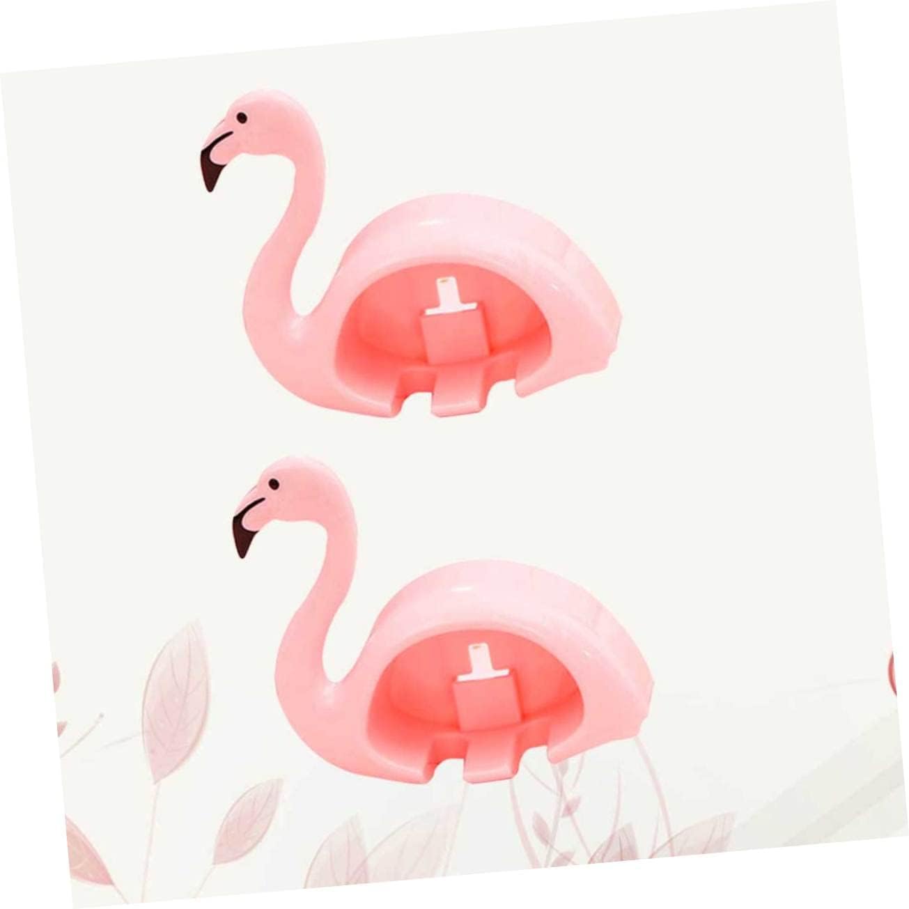 LIFKOME 2pcs Flamingo Suction Cup Toothbrush Holder
