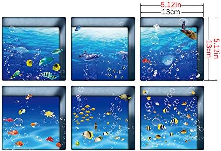AILEGOU 3D Non-Slip Bathtub Stickers for Kids