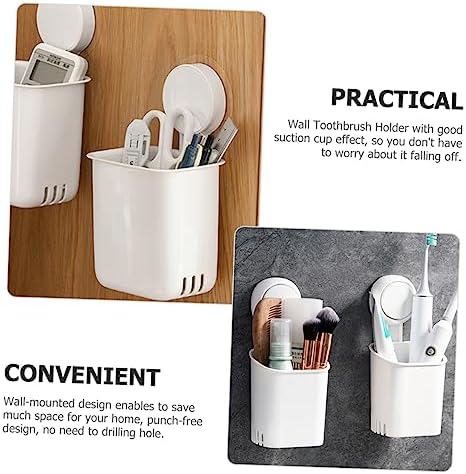 LIFKOME Wall Suction Cup Toothbrush Holder 1