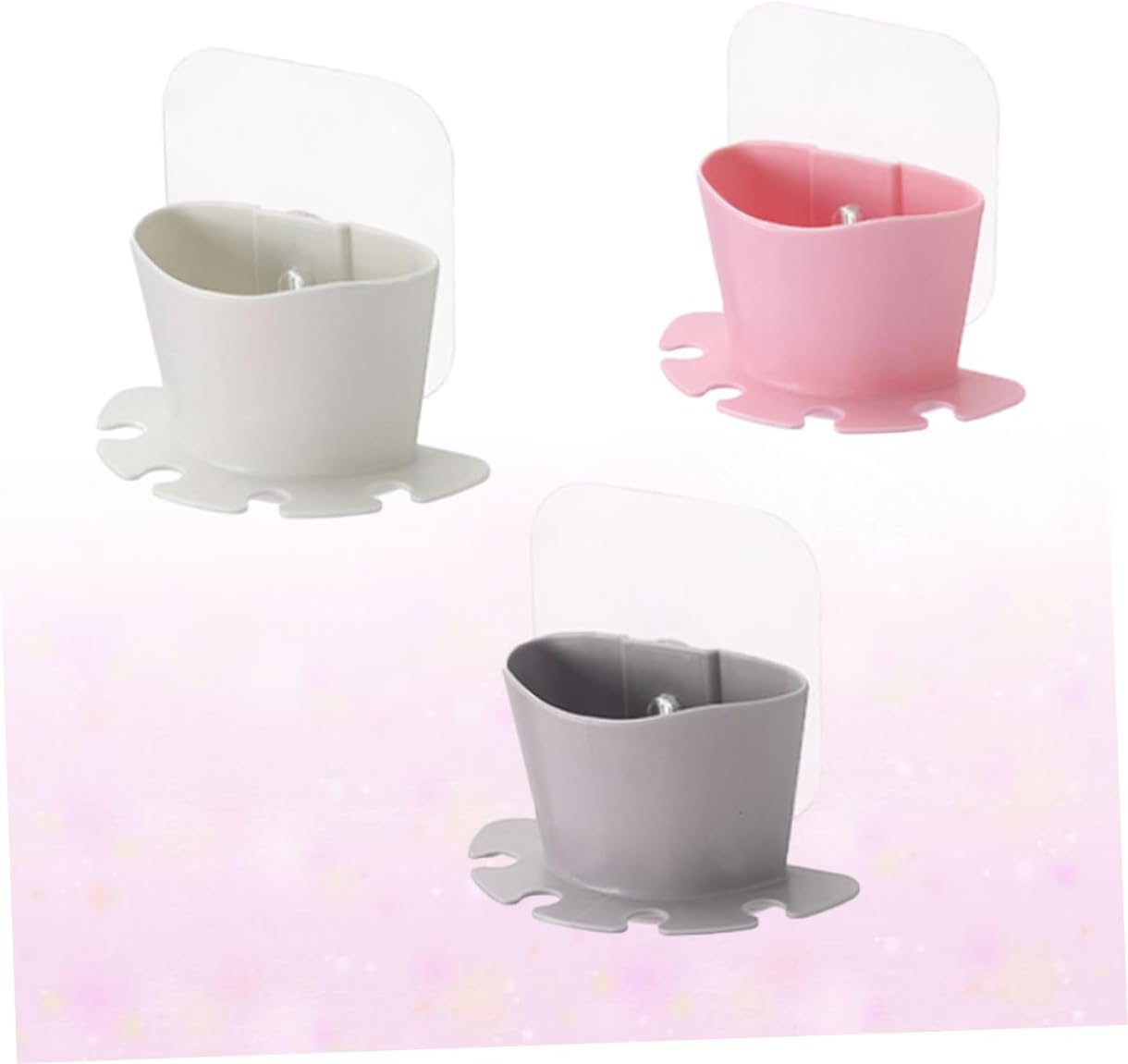 PRETYZOOM Suction Cup Toothbrush Holder Organizer