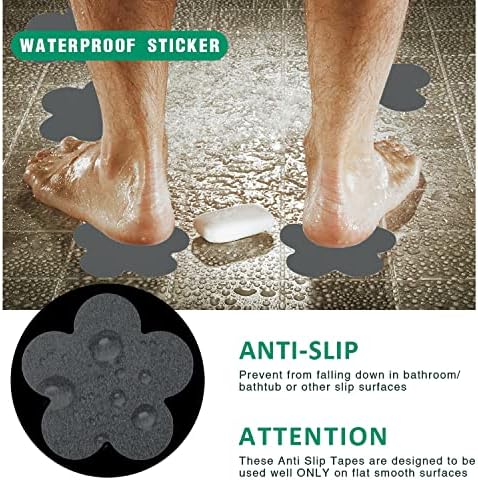 SlipStopper Non-Slip Bath Stickers 28PCS Grey